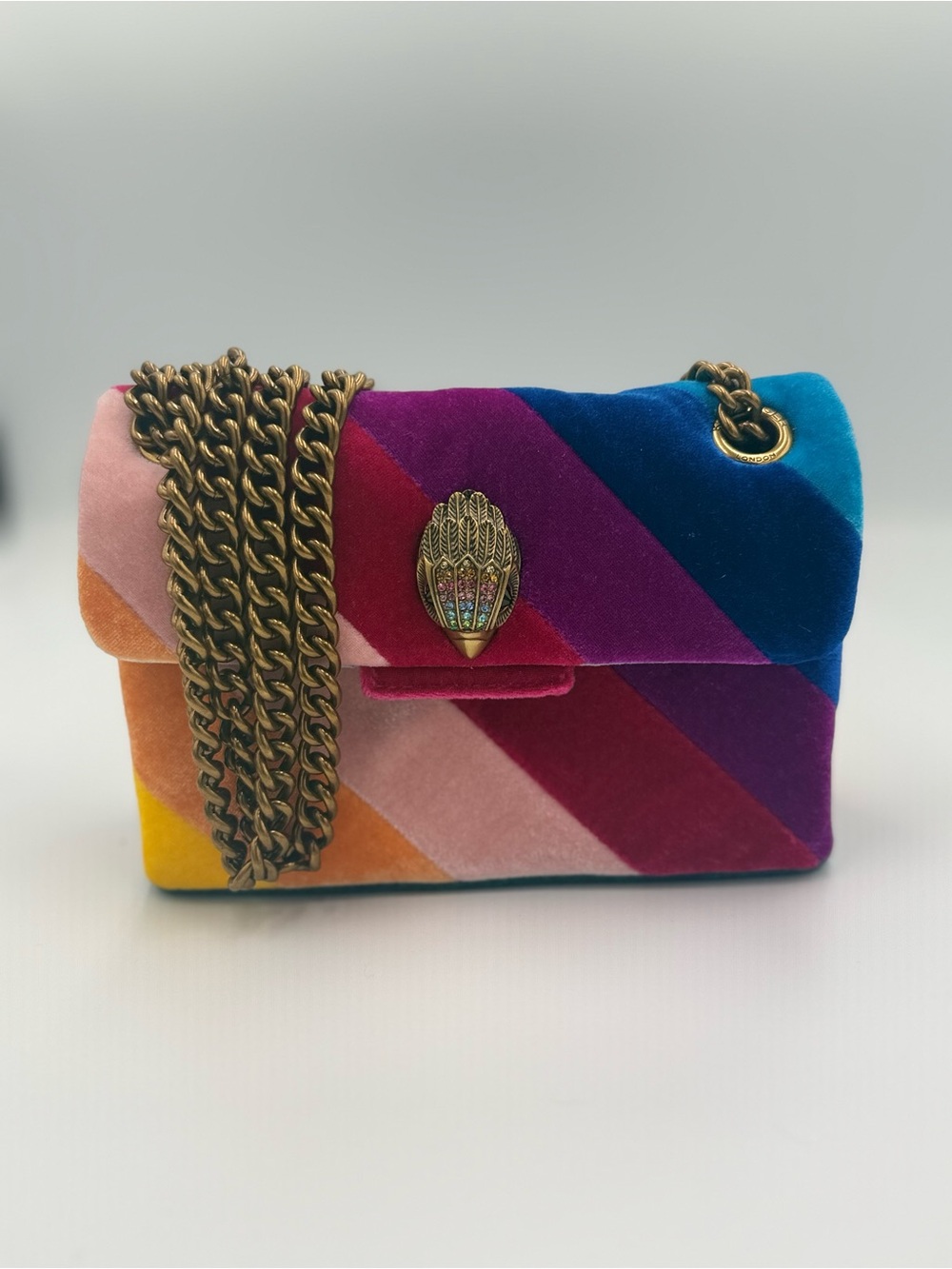 Kurt Geiger London Mini Velvet Kensington Bag